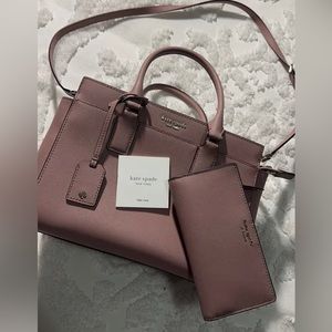 Dusty Rose Kate Spade Purse and Matching wallet